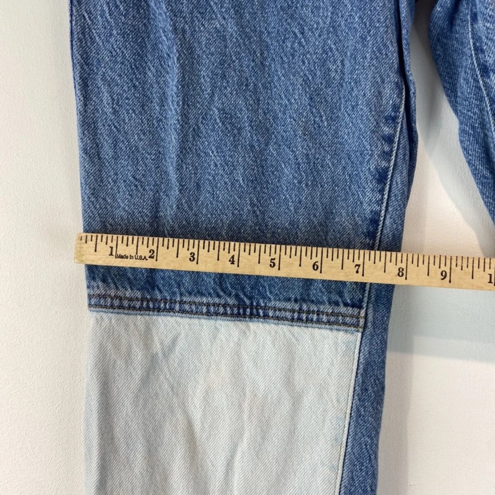 Pacsun Patchwork Buttonfly Color Block Jeans Y2k … - image 6